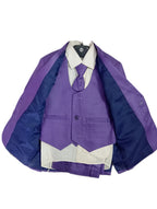 Art No.1 Boy Pant Coat-Self Texture