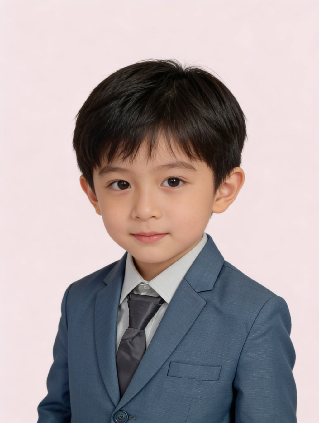 Art No.5 Self Textured Fabricated 2 Piece Suit For Boy