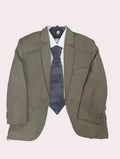 Art No.5 Self Textured Fabricated 2 Piece Suit For Boy