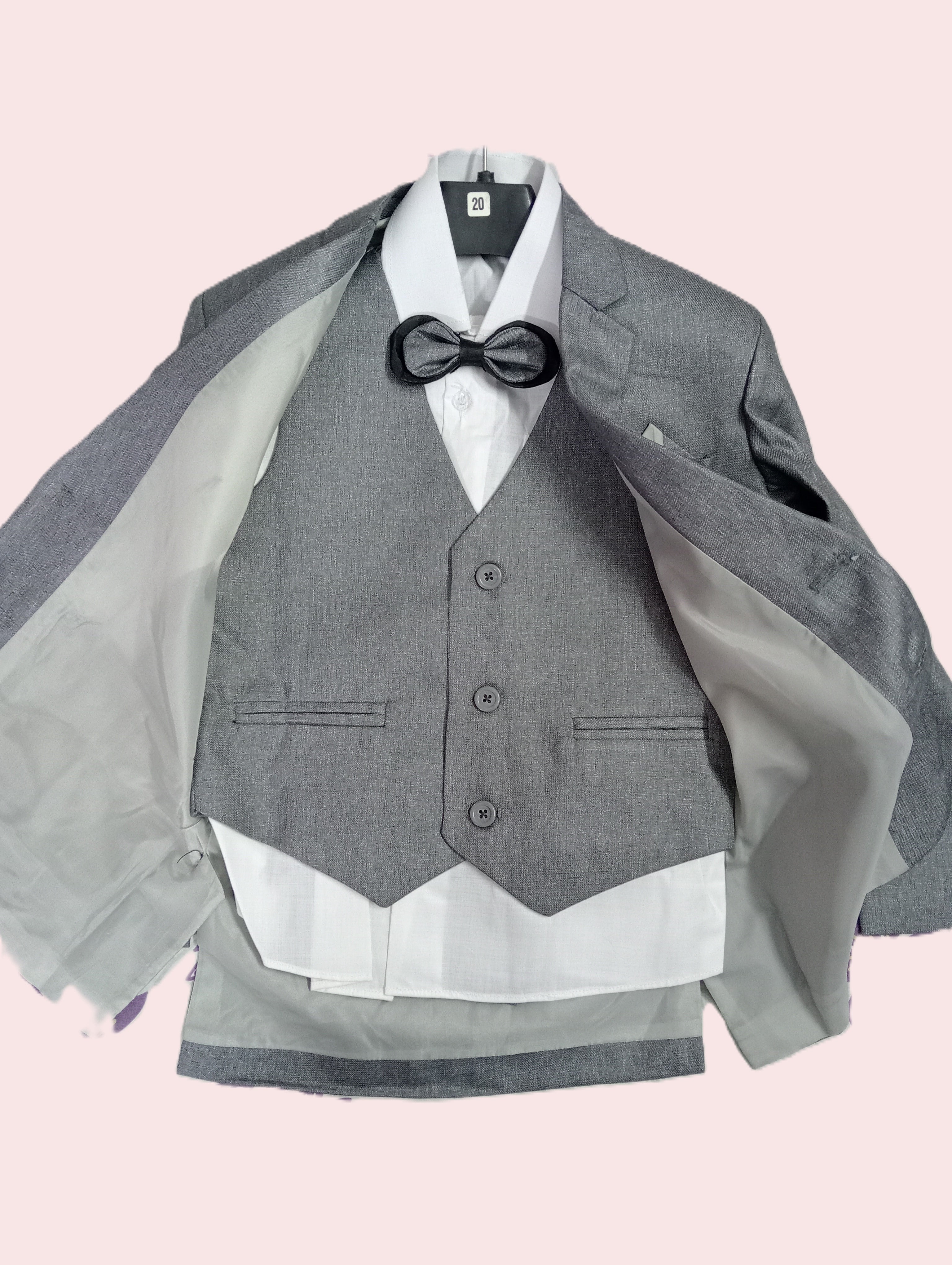 Art No.6 Boy Pant Coat With Bow Tie