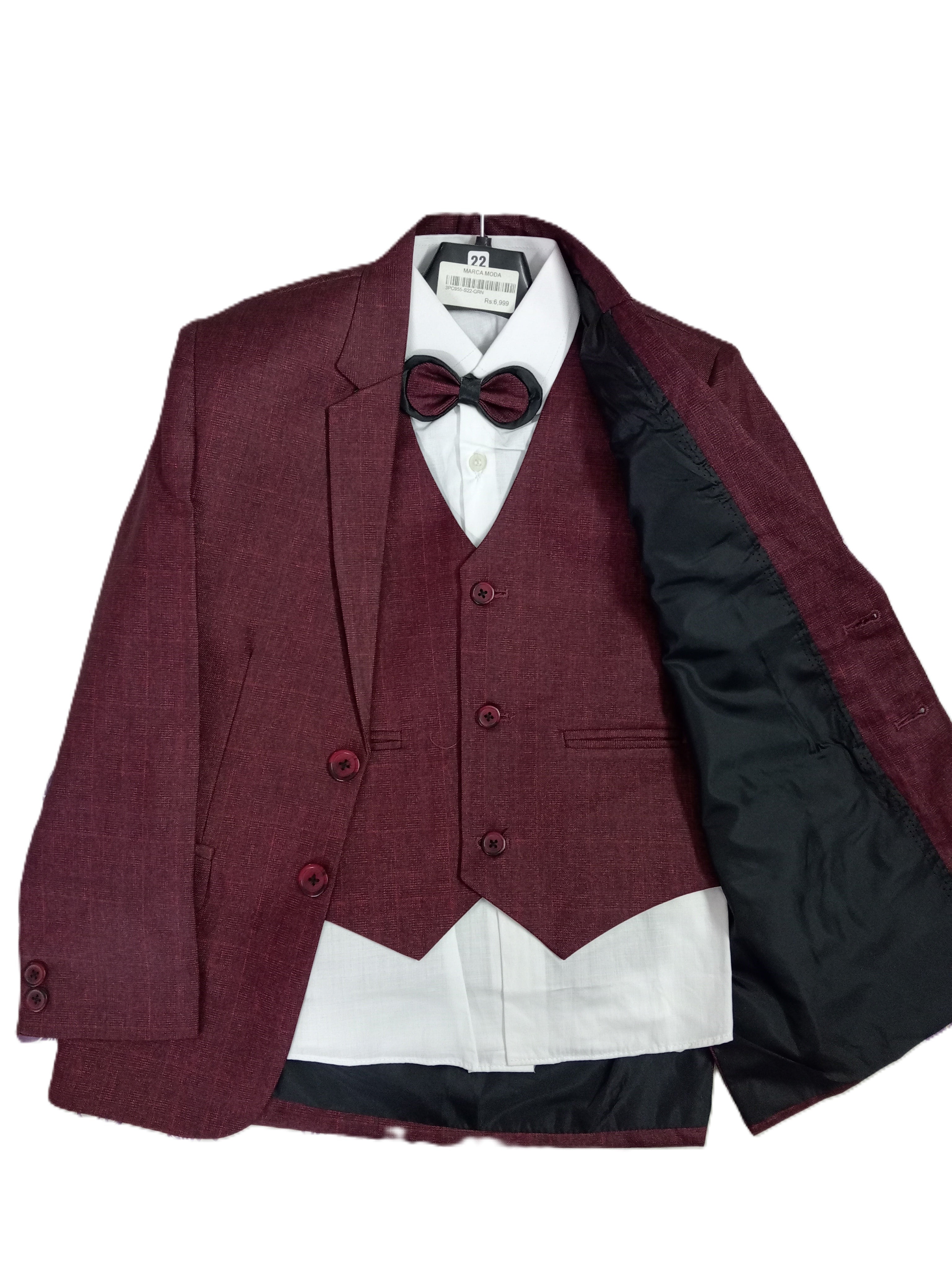 Art No.6 Boy Pant Coat With Bow Tie