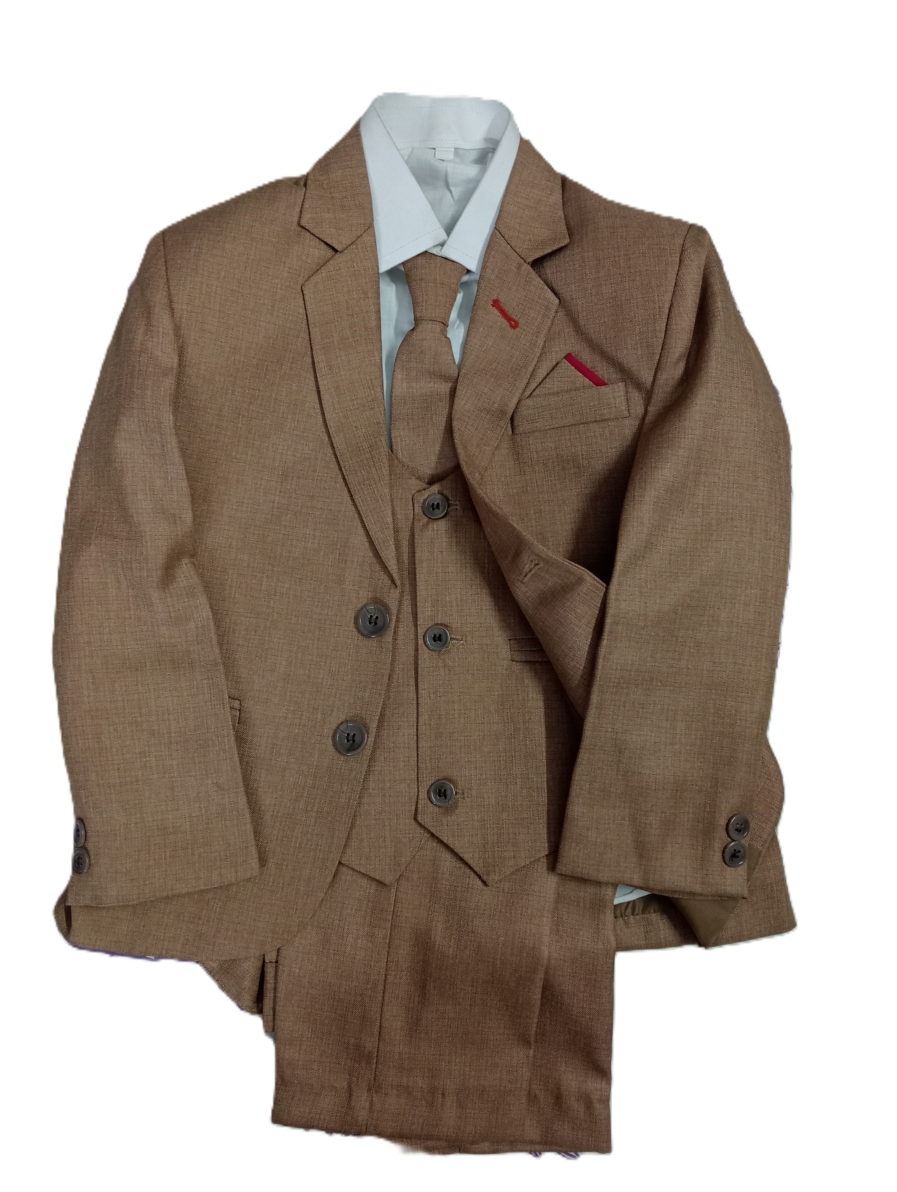 Art No.7 Boy Pant Coat-Plain Texture