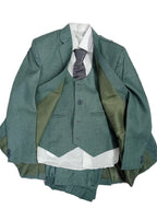 Art No.8 Textured Pant Coat Self Plus Check