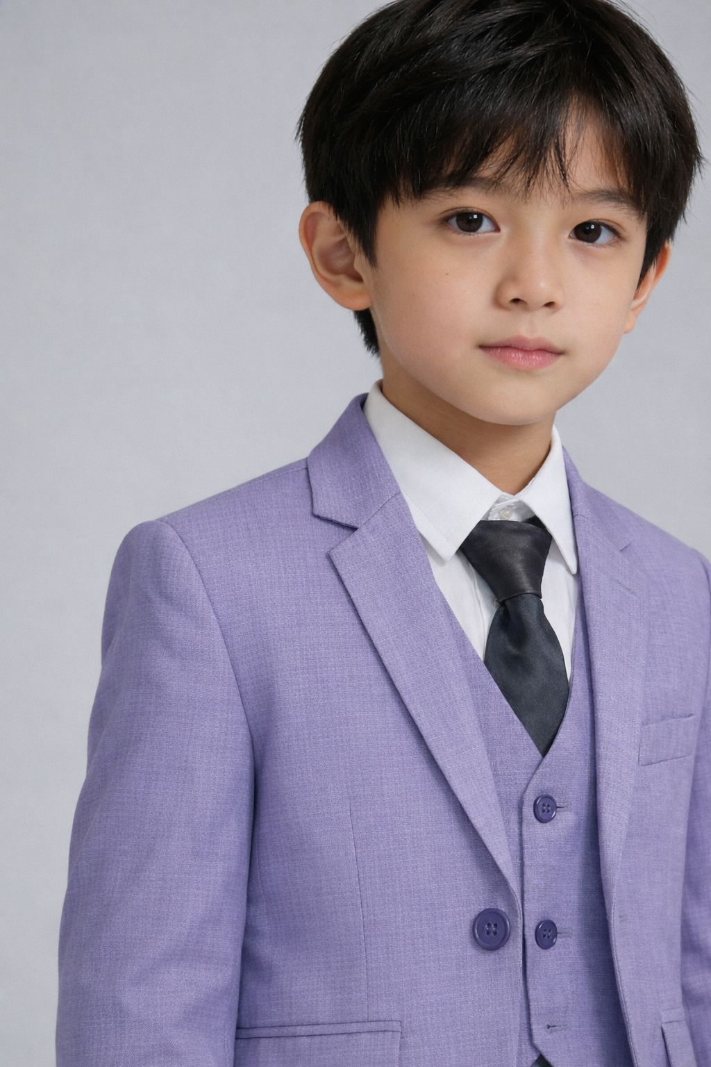 Art No.8 Textured Pant Coat Self Plus Check